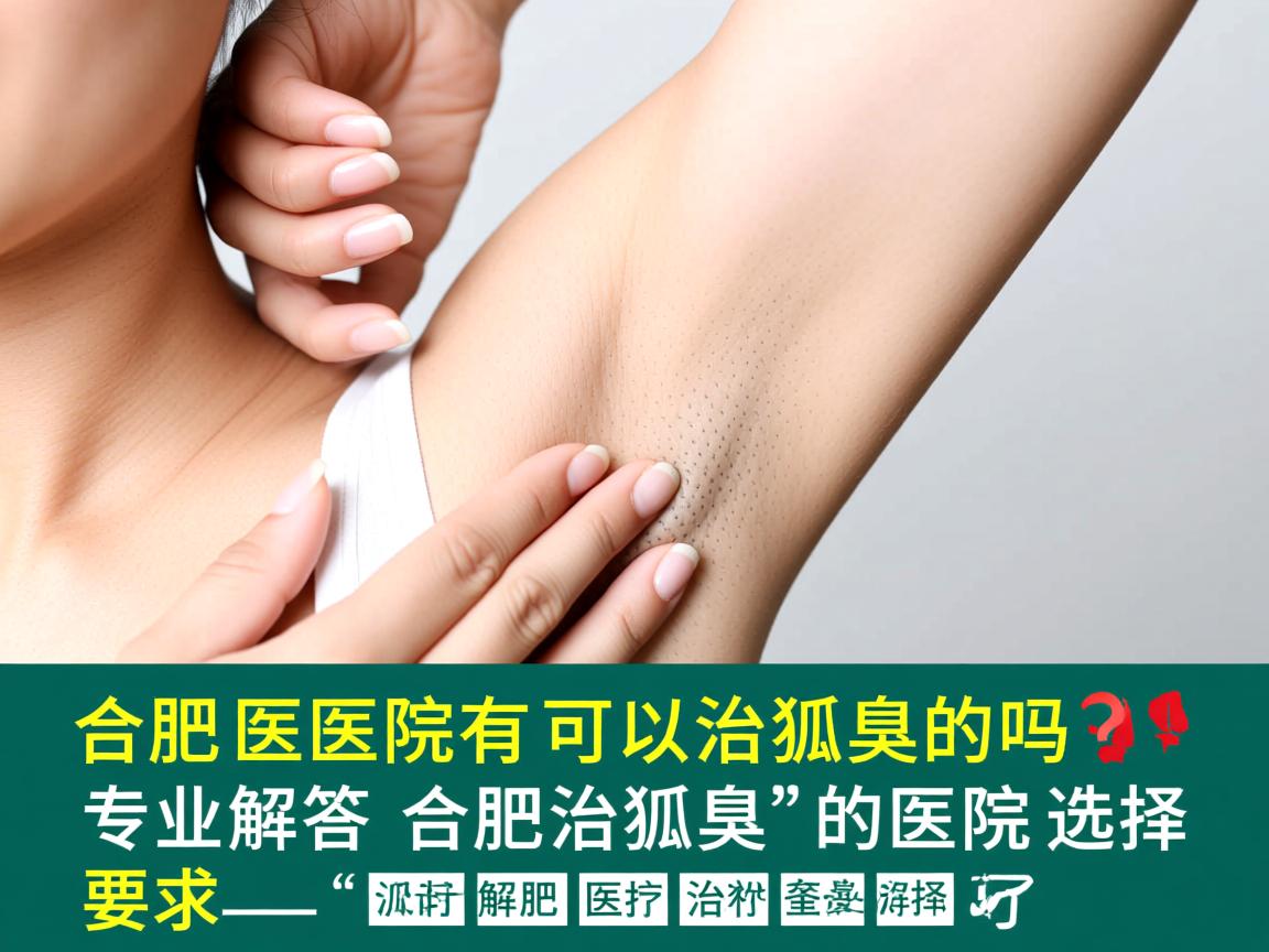 合肥医院有可以治狐臭的吗？专业解答合肥治狐臭的医院选择