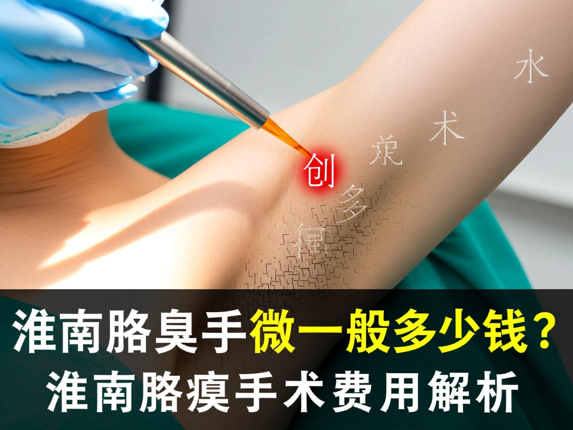 淮南腋臭微创手术一般多少钱？淮南腋臭手术费用解析