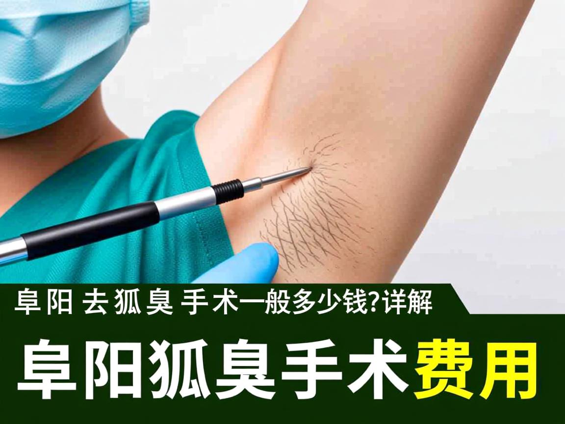 阜阳去狐臭手术一般多少钱？详解阜阳狐臭手术费用