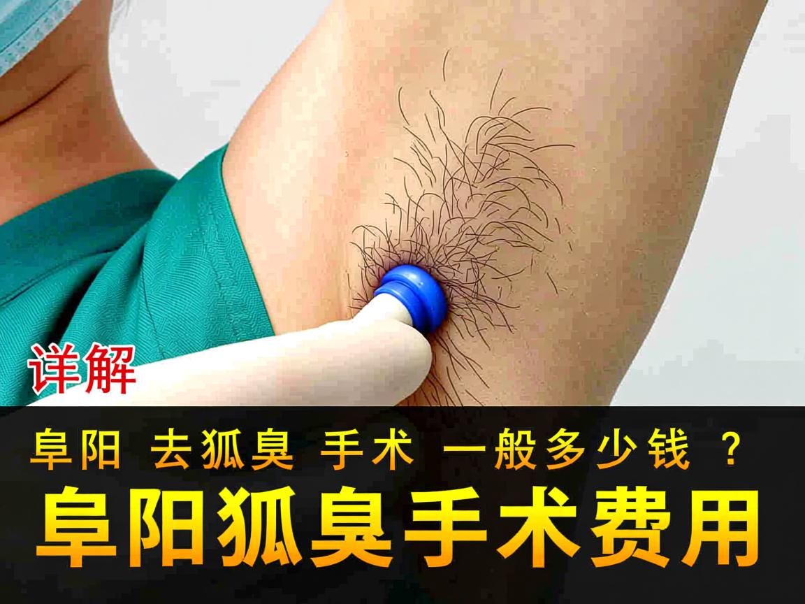 阜阳去狐臭手术一般多少钱？详解阜阳狐臭手术费用