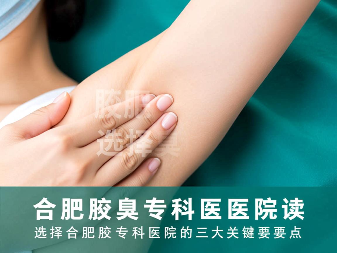 合肥腋臭专科医院解读，选择合肥腋臭专科医院的三大关键要点