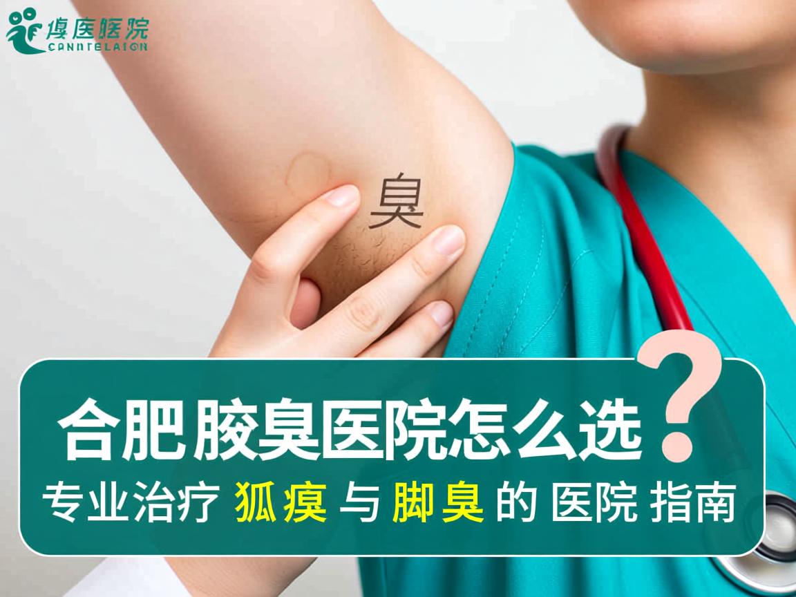 合肥腋臭医院怎么选？专业治疗狐臭与脚臭的医院指南