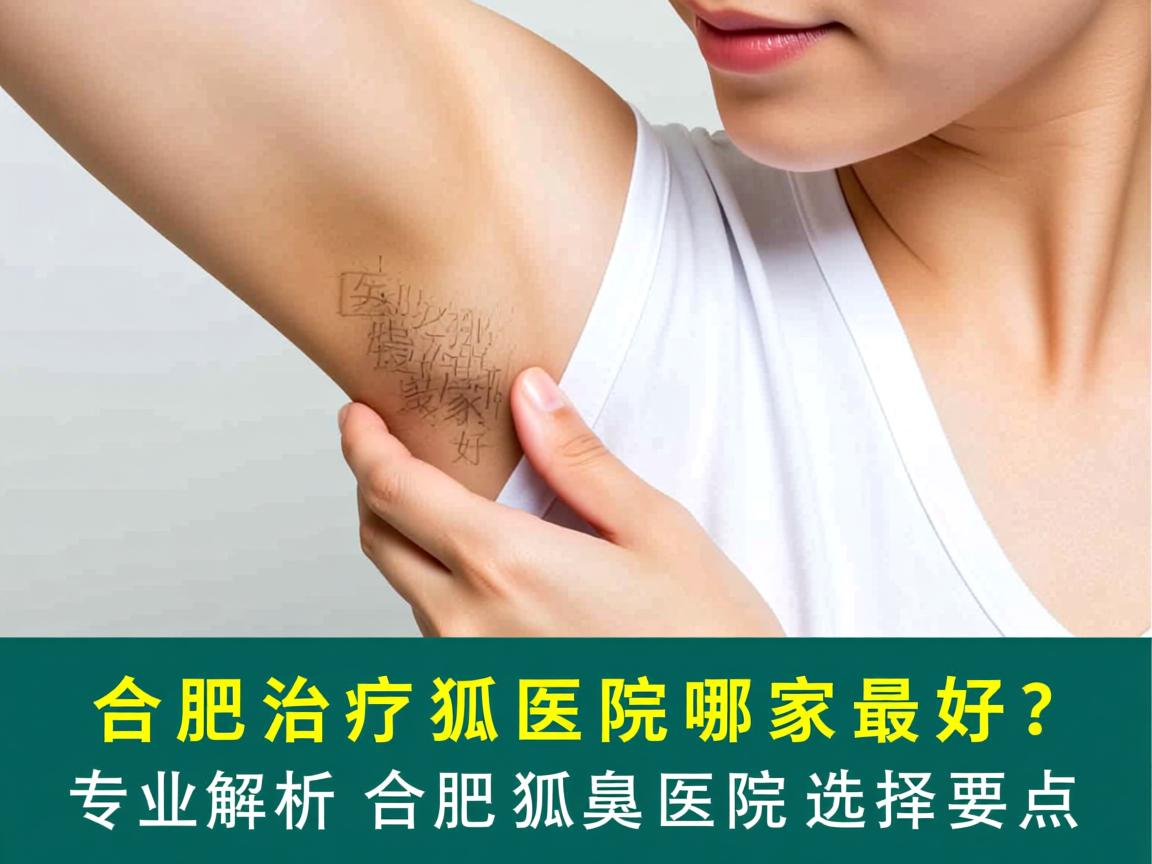 合肥治疗狐臭医院哪家最好？专业解析合肥狐臭医院选择要点
