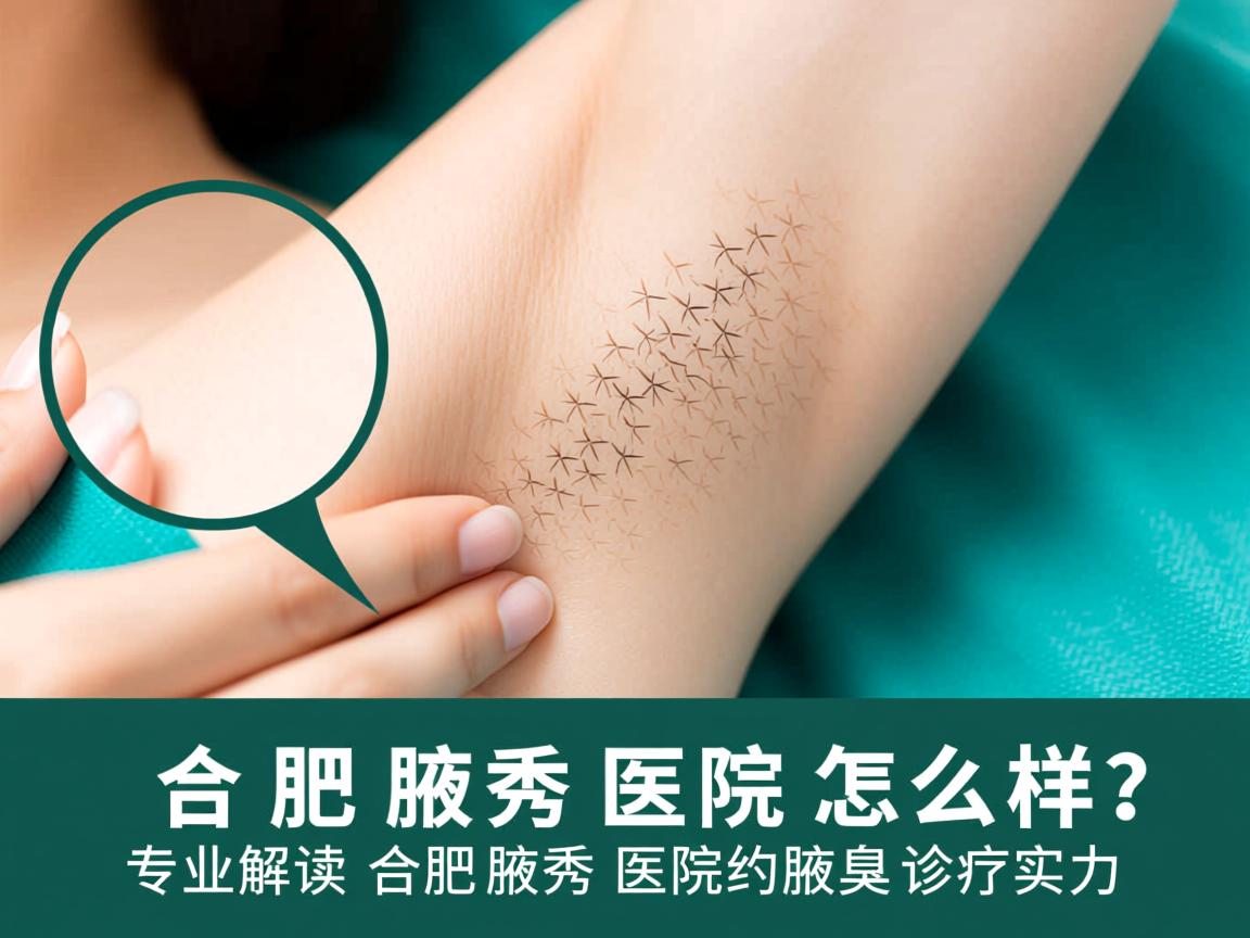 合肥腋秀医院怎么样？专业解读合肥腋秀医院的腋臭诊疗实力