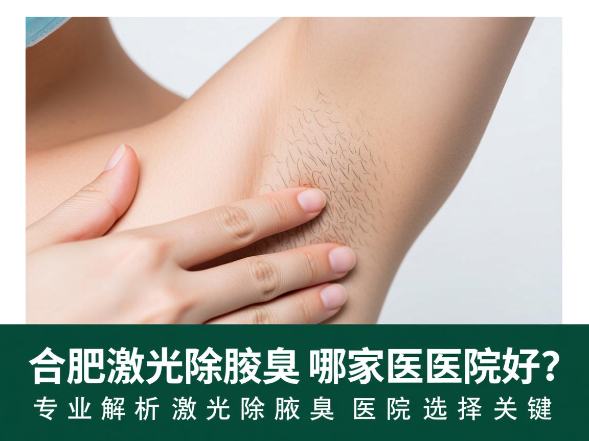 合肥激光除腋臭哪家医院好？专业解析激光除腋臭医院的选择关键