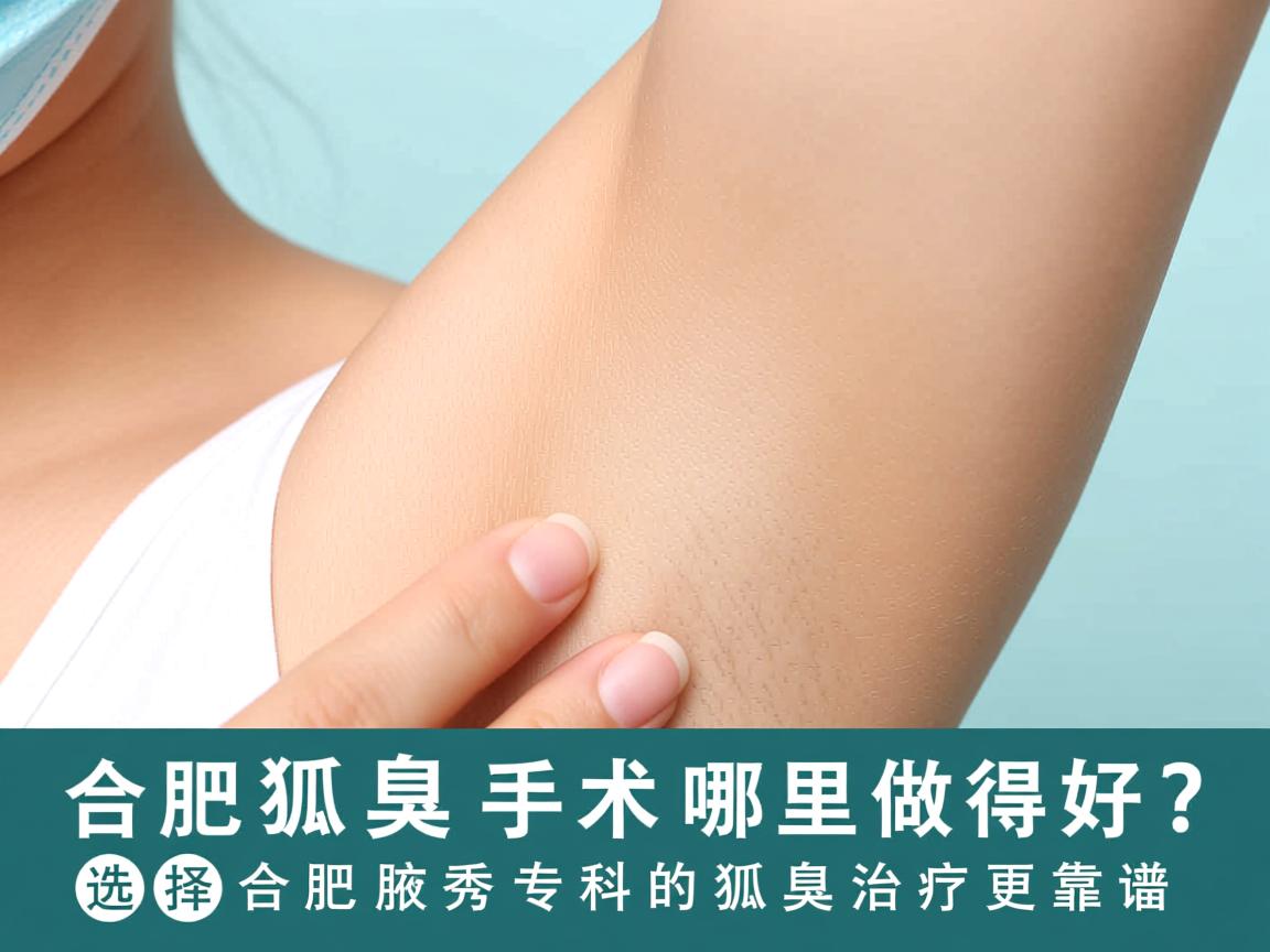 合肥狐臭手术哪里做得好？选择合肥腋秀专科的狐臭治疗更靠谱