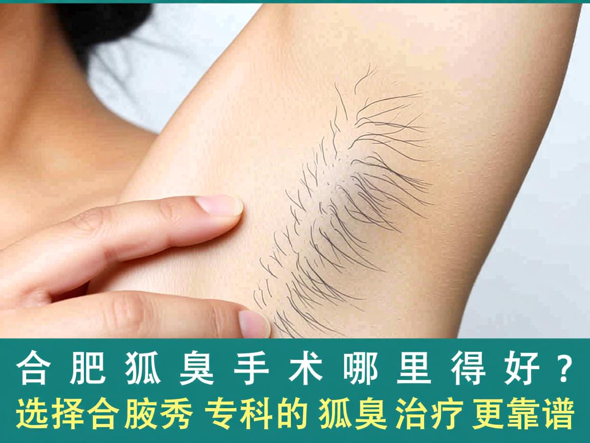 合肥狐臭手术哪里做得好？选择合肥腋秀专科的狐臭治疗更靠谱