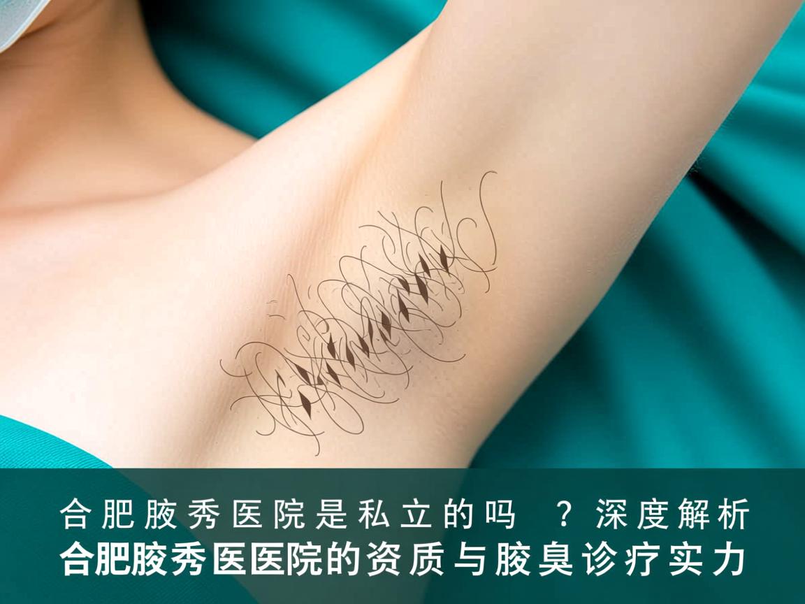 合肥腋秀医院是私立的吗？深度解析合肥腋秀医院的资质与腋臭诊疗实力
