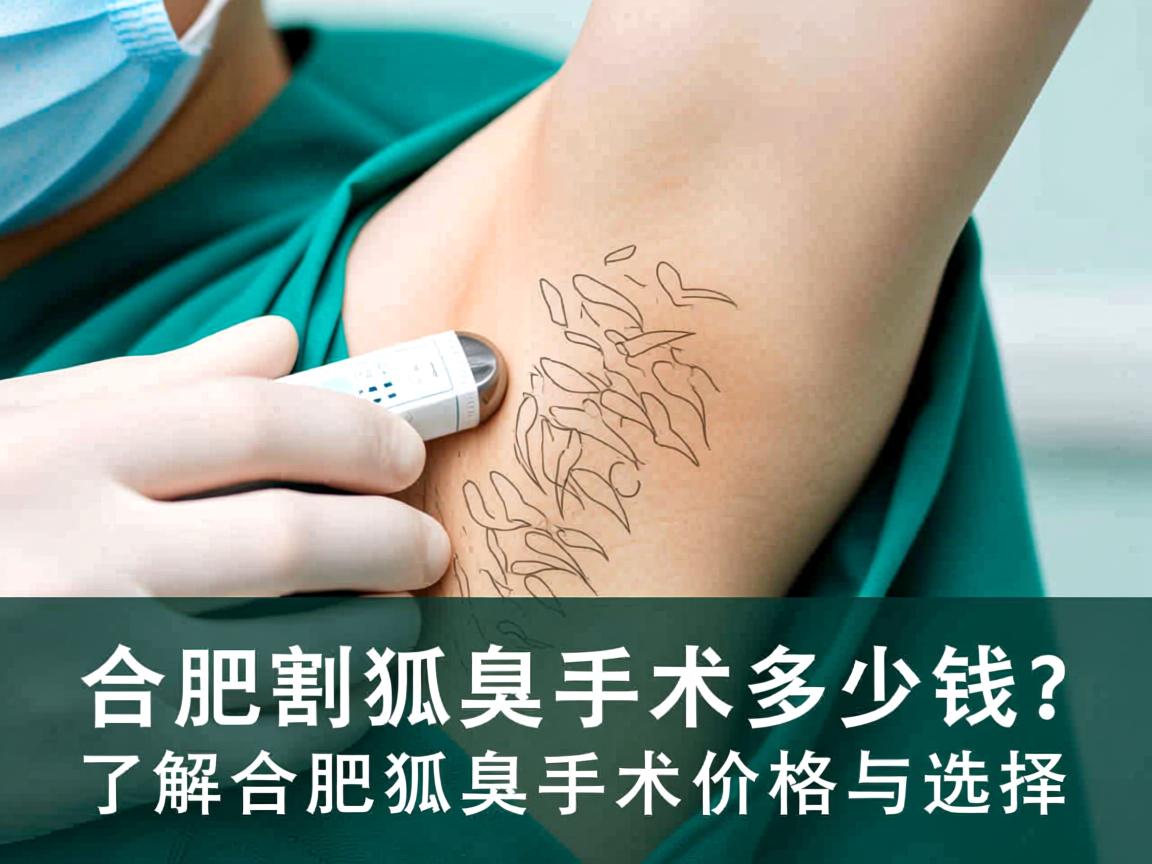 合肥割狐臭手术多少钱？了解合肥狐臭手术价格与选择