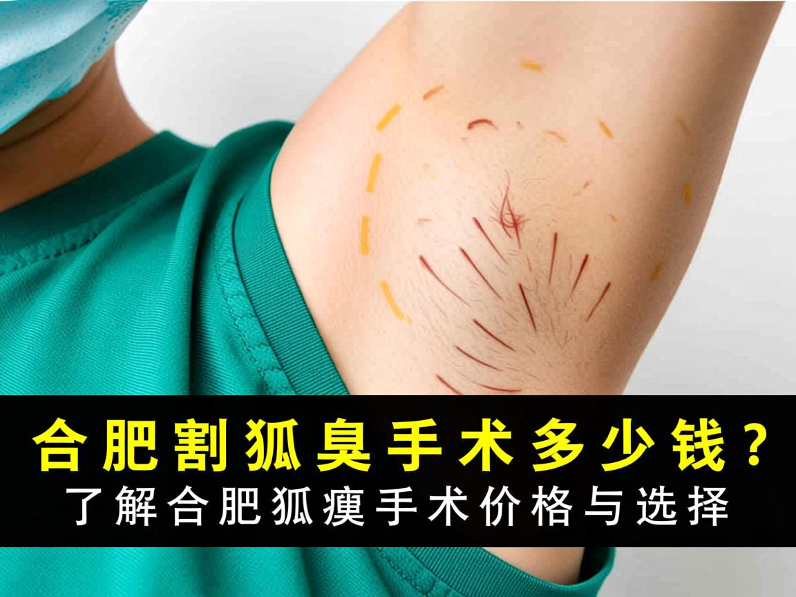 合肥割狐臭手术多少钱？了解合肥狐臭手术价格与选择
