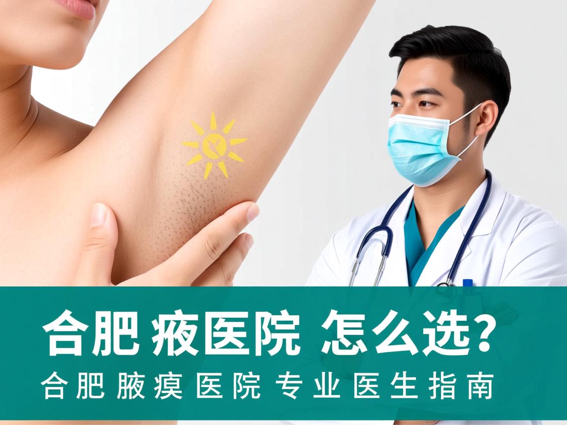 合肥腋臭医院怎么选？合肥腋臭医院专业医生指南