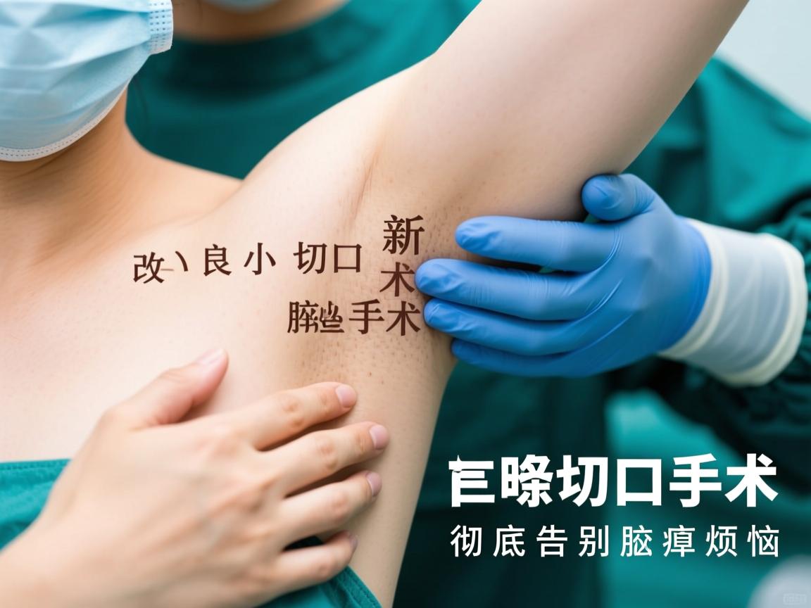 腋臭手术新选择，改良小切口腋臭手术，彻底告别腋臭烦恼