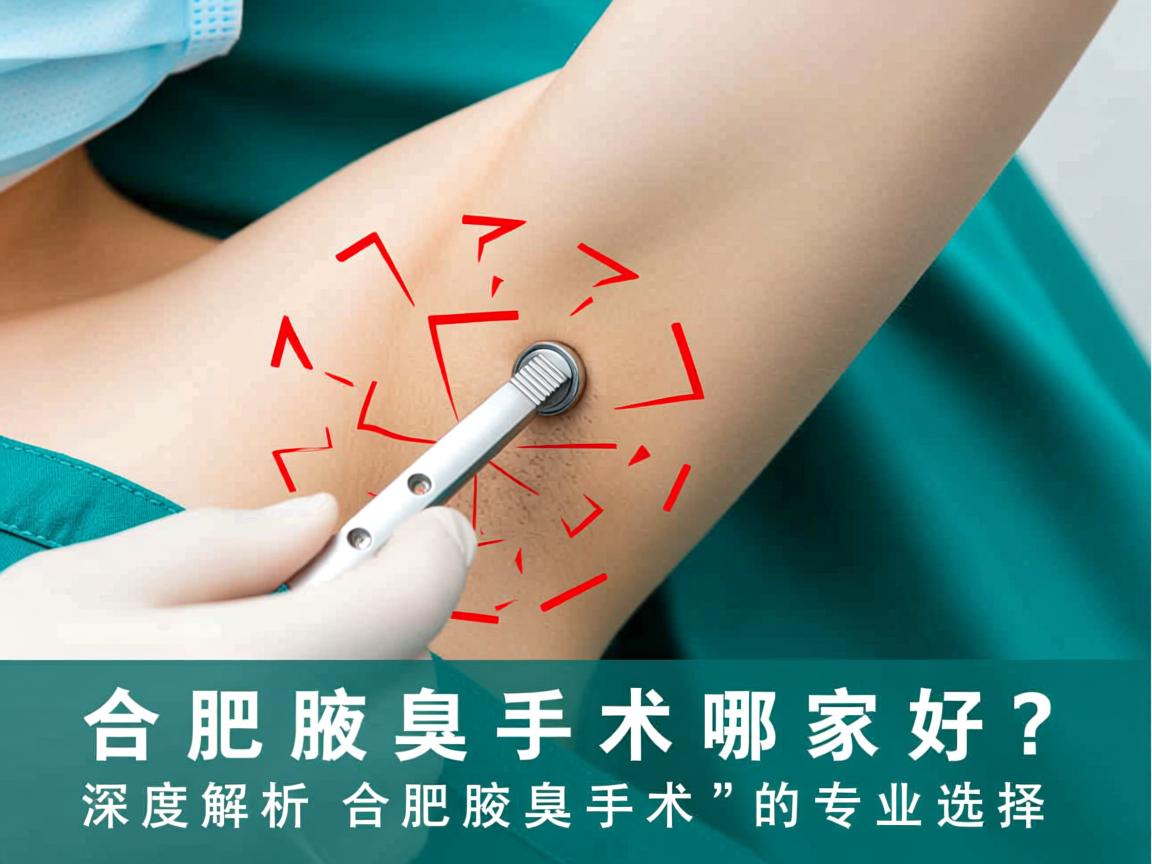 合肥腋臭手术哪家好？深度解析合肥腋臭手术的专业选择