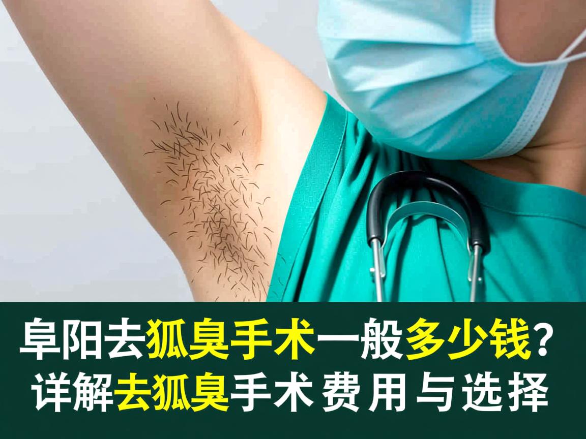 阜阳去狐臭手术一般多少钱？详解去狐臭手术费用与选择