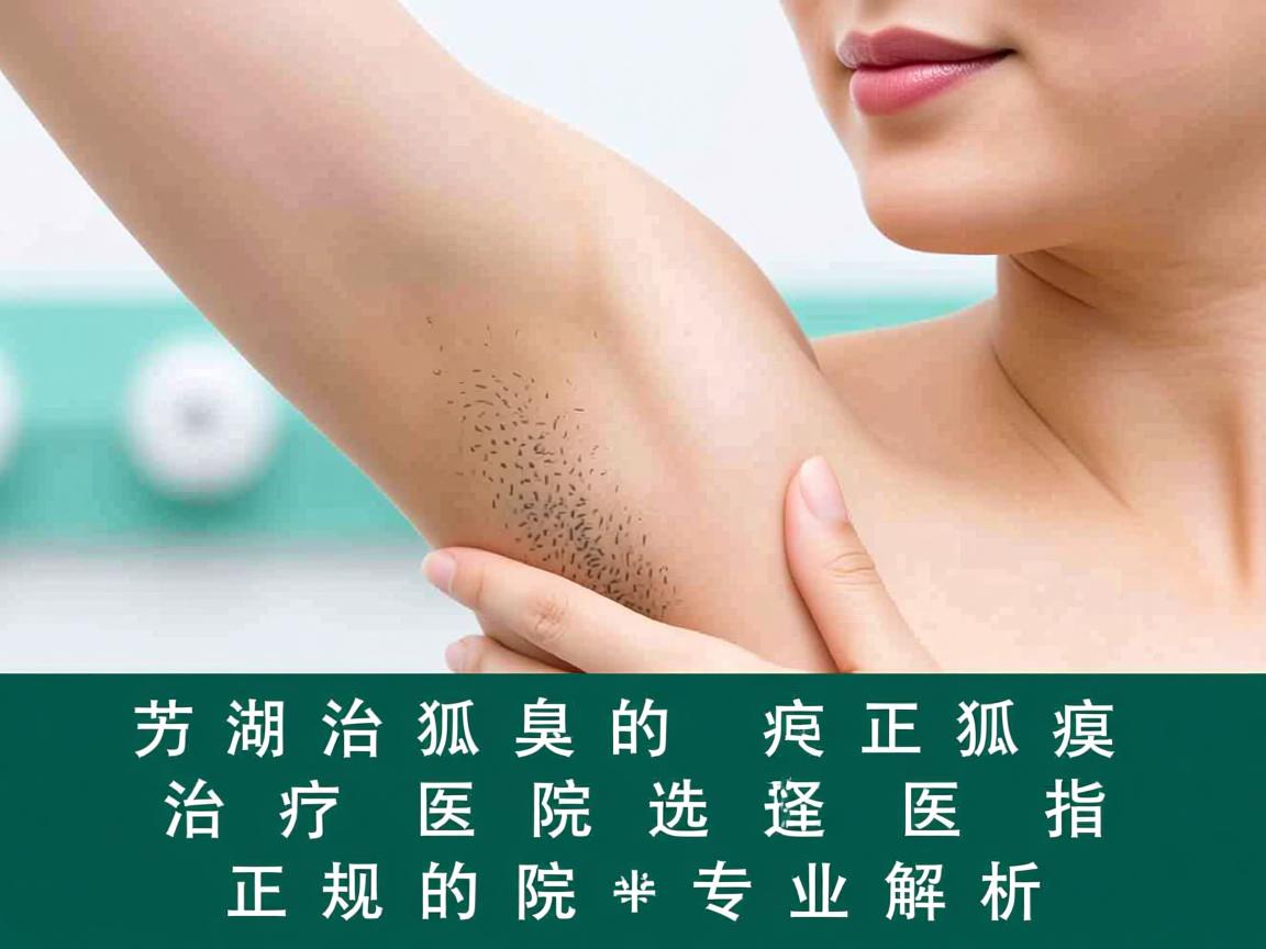 芜湖治狐臭的正狐臭治疗医院选择指南，正规医院的专业解析