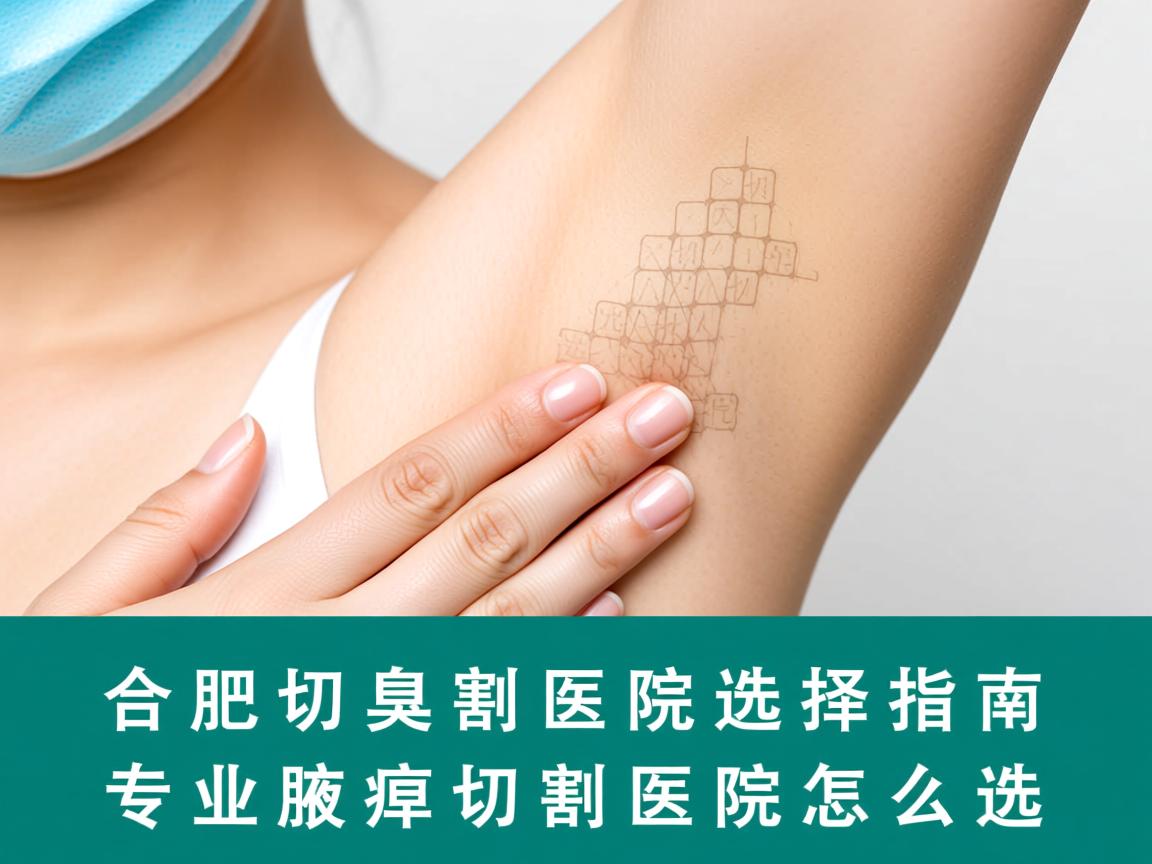 合肥腋臭切割医院选择指南，专业腋臭切割医院怎么选