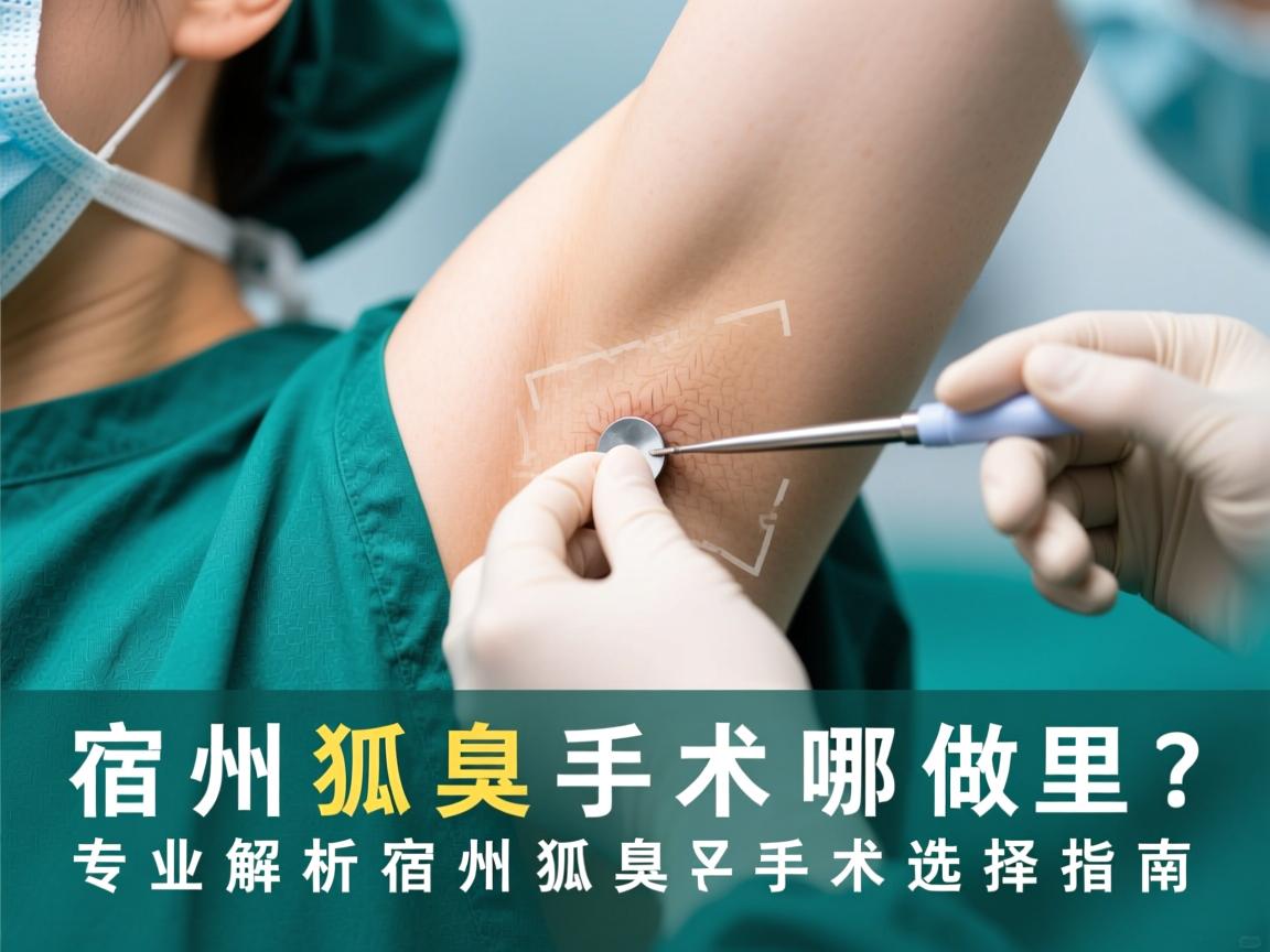 宿州狐臭手术哪里做？专业解析宿州狐臭手术选择指南