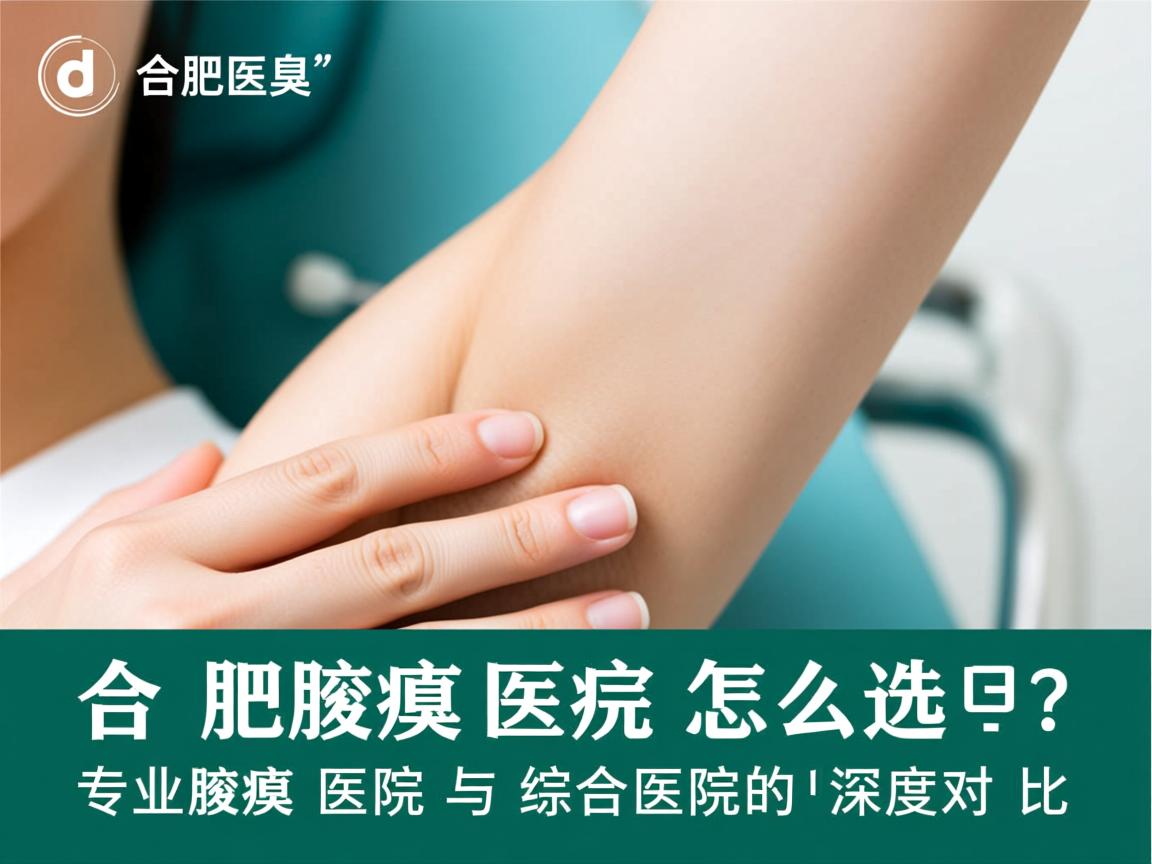 合肥腋臭医院怎么选？专业腋臭医院与综合医院的深度对比