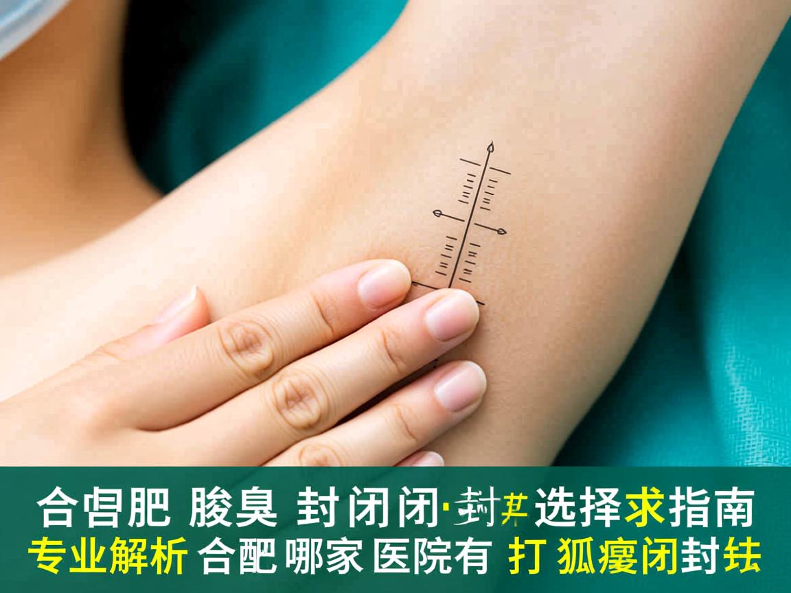 合肥腋臭封闭针选择指南，专业解析合肥哪家医院有打狐臭封闭针