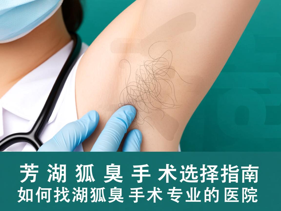 芜湖狐臭手术选择指南，如何找到芜湖狐臭手术专业的医院