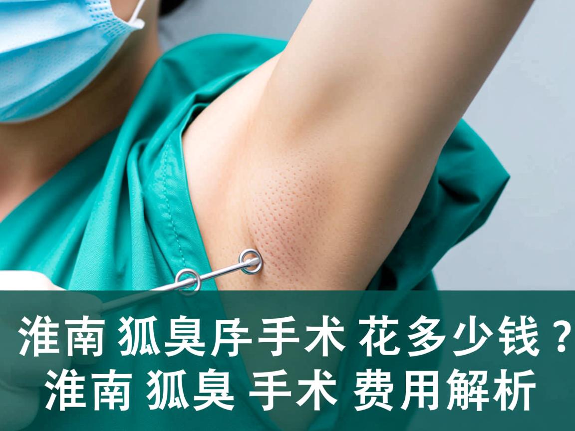 淮南狐臭手术花多少钱？淮南狐臭手术费用解析