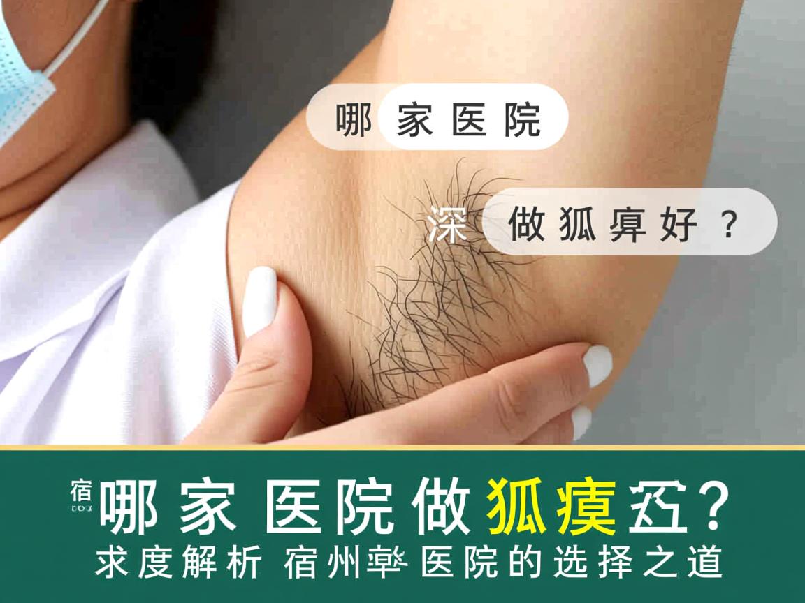 宿州哪家医院做狐臭好？深度解析宿州狐臭医院的选择之道