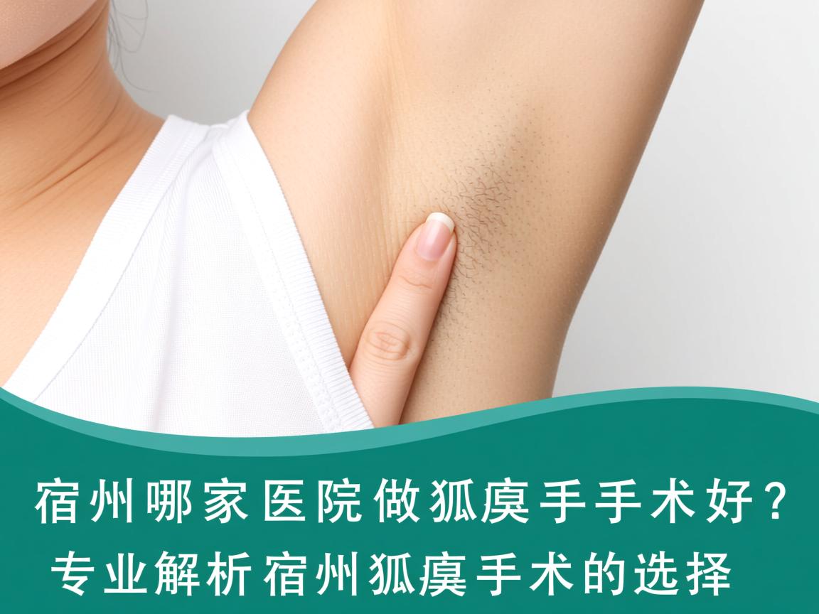 宿州哪家医院做狐臭手术好？专业解析宿州狐臭手术的选择