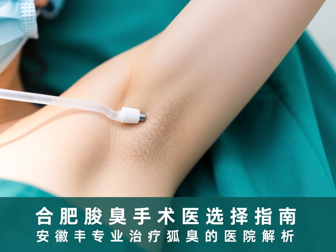 合肥腋臭手术医院选择指南，安徽专业治疗狐臭的医院解析