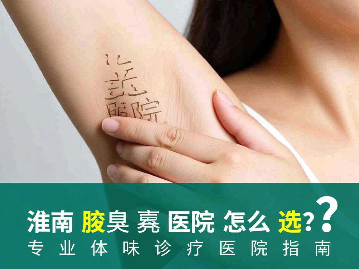 淮南腋臭医院怎么选？专业体味诊疗医院指南
