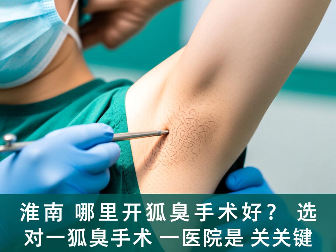 淮南哪里开狐臭手术好？选对狐臭手术医院是关键