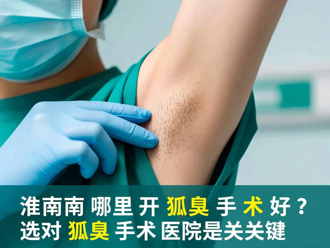 淮南哪里开狐臭手术好？选对狐臭手术医院是关键