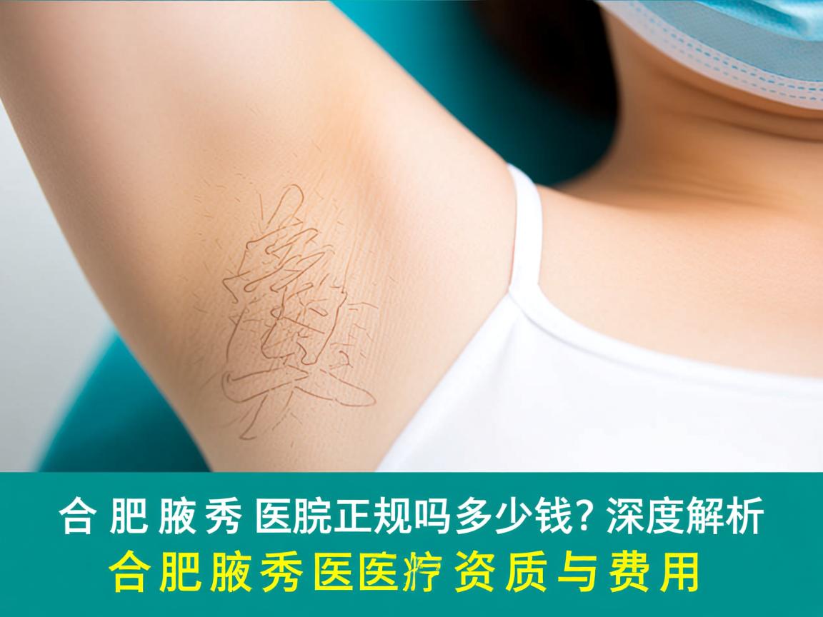 合肥腋秀医院正规吗多少钱？深度解析合肥腋秀医院的资质与费用