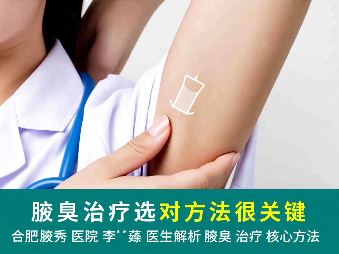 腋臭治疗选对方法很关键，合肥腋秀医院李茹医生解析腋臭治疗核心方法
