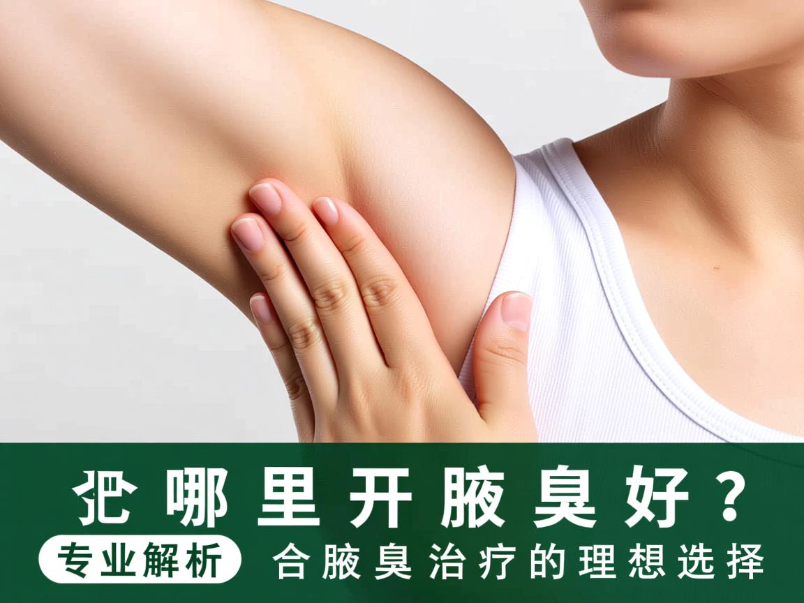 合肥哪里开腋臭好？专业解析合肥腋臭治疗的理想选择