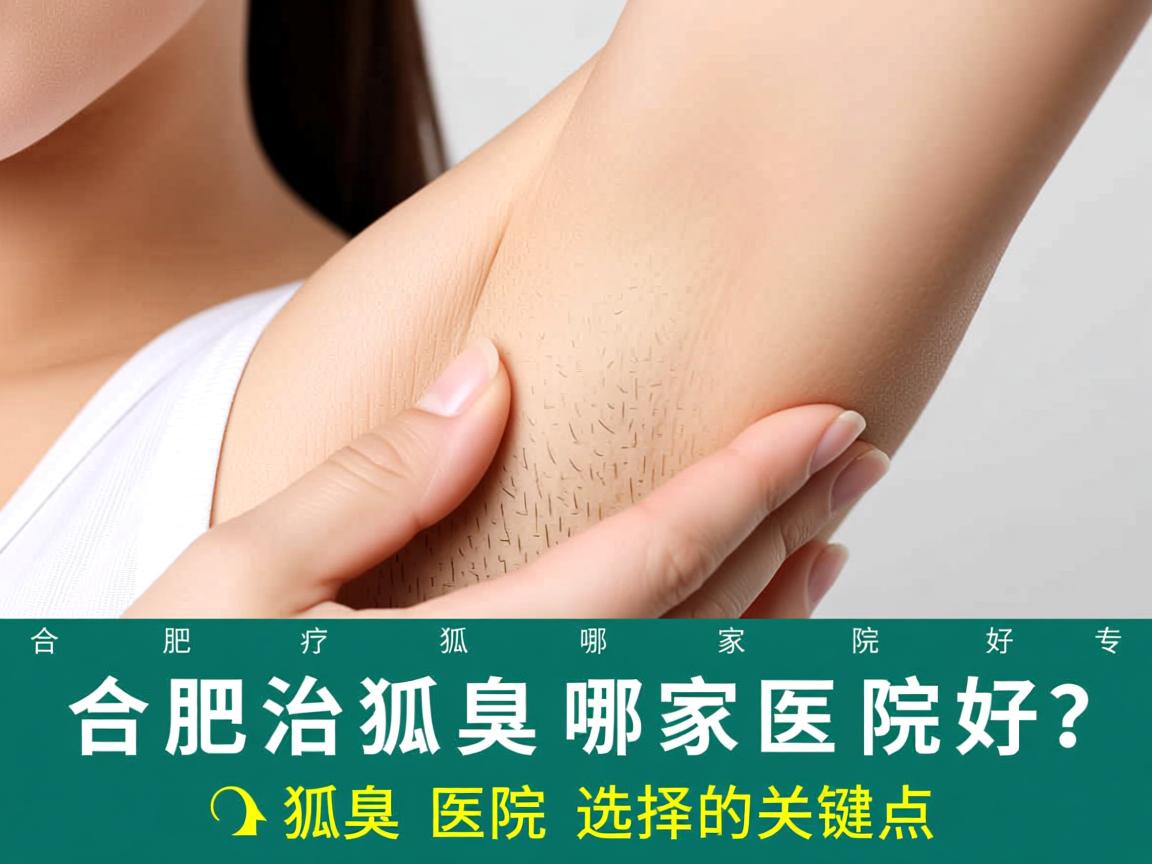 合肥治疗狐臭哪家医院好？专业解析狐臭医院选择的关键点