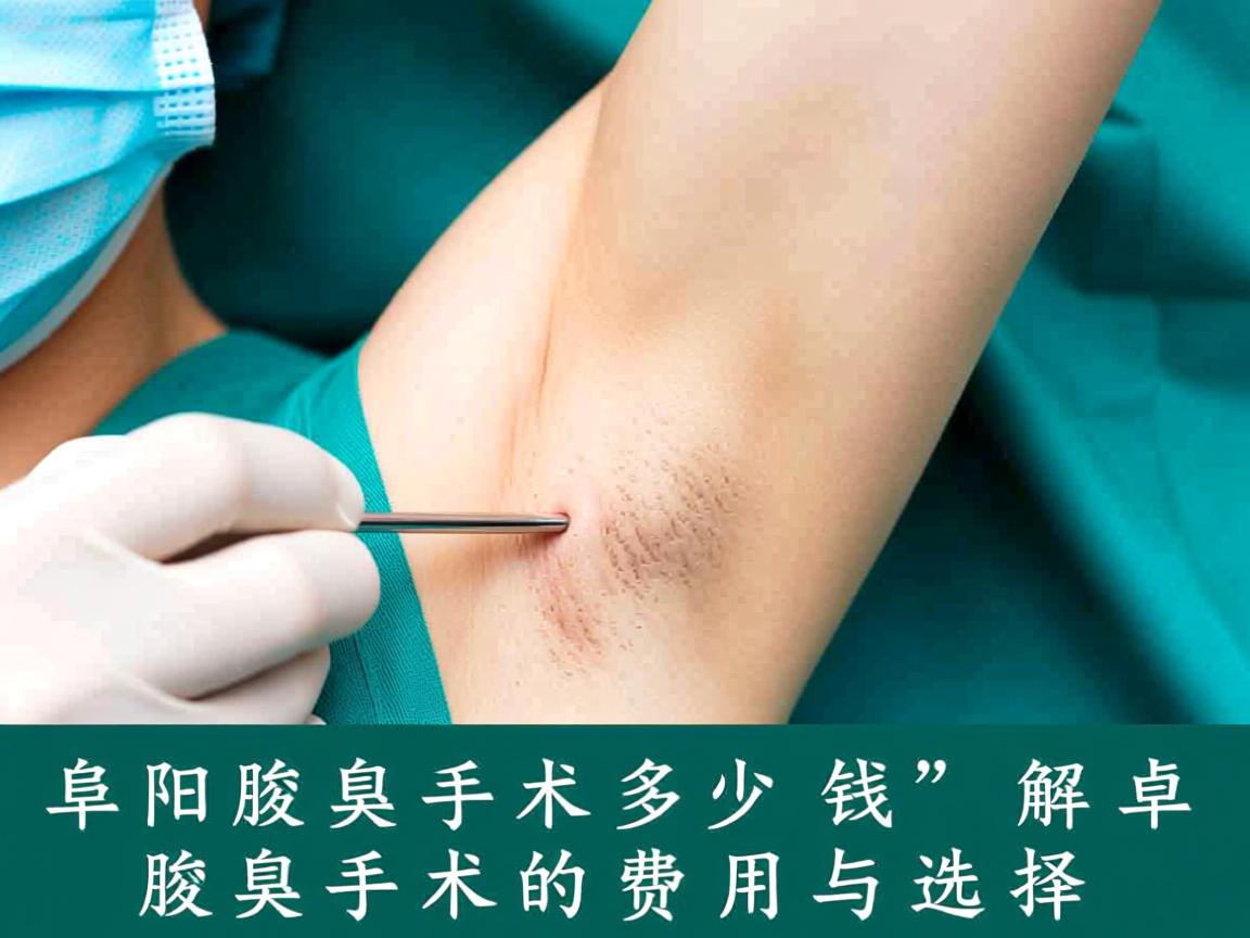 阜阳腋臭手术多少钱，解析阜阳腋臭手术的费用与选择