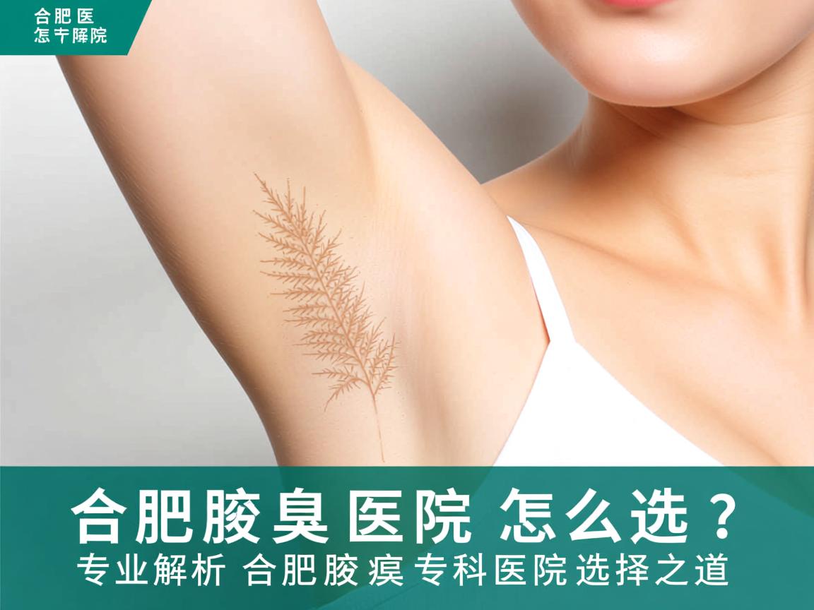 合肥腋臭医院怎么选？专业解析合肥腋臭专科医院选择之道