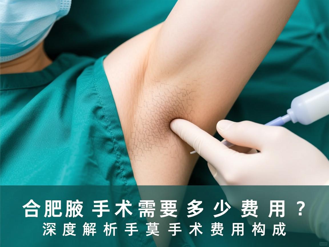 合肥腋臭手术需要多少费用？深度解析腋臭手术费用构成