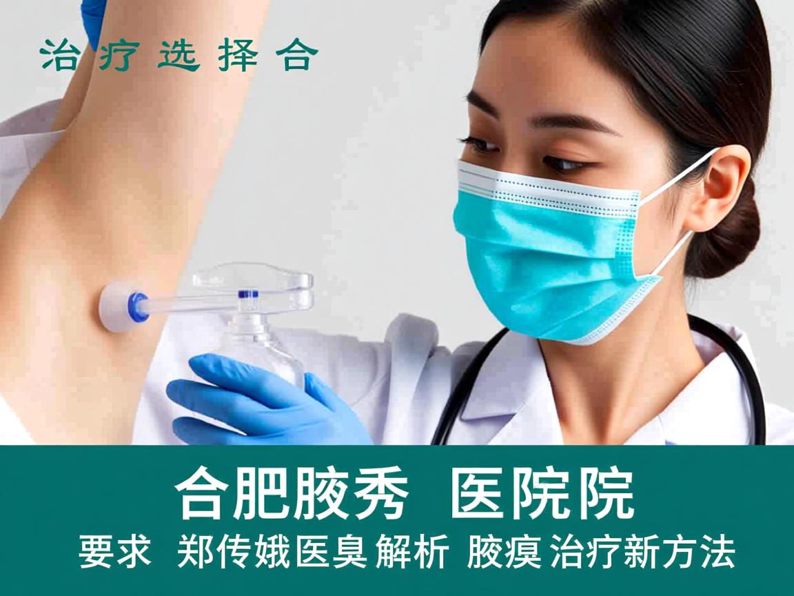 腋臭治疗选择，合肥腋秀医院郑传娥医生解析腋臭治疗新方法