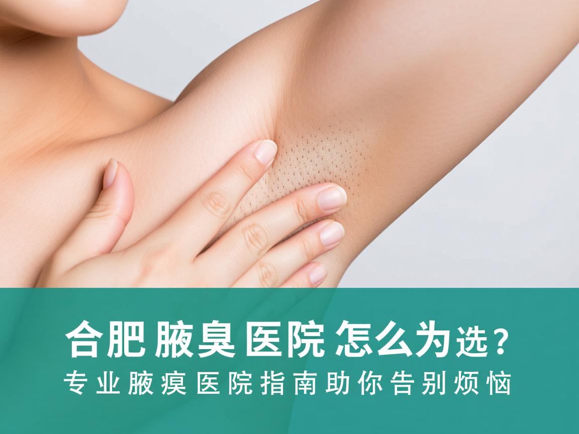 合肥腋臭医院怎么选？专业腋臭医院指南助你告别烦恼