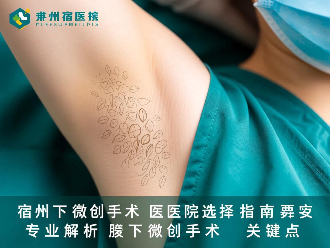 宿州腋下微创手术医院选择指南，专业解析腋下微创手术关键点