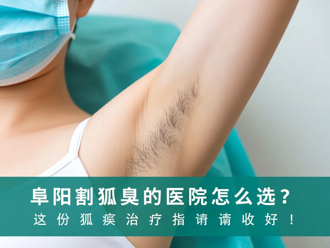 阜阳割狐臭的医院怎么选？这份狐臭治疗指南请收好！