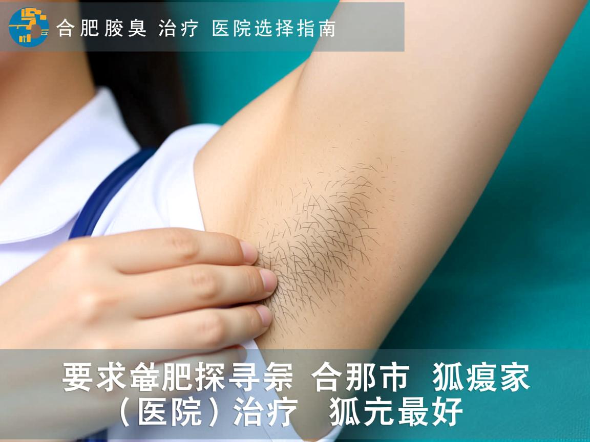 合肥腋臭治疗医院选择指南，探寻合肥市那家医院治疗狐臭最好