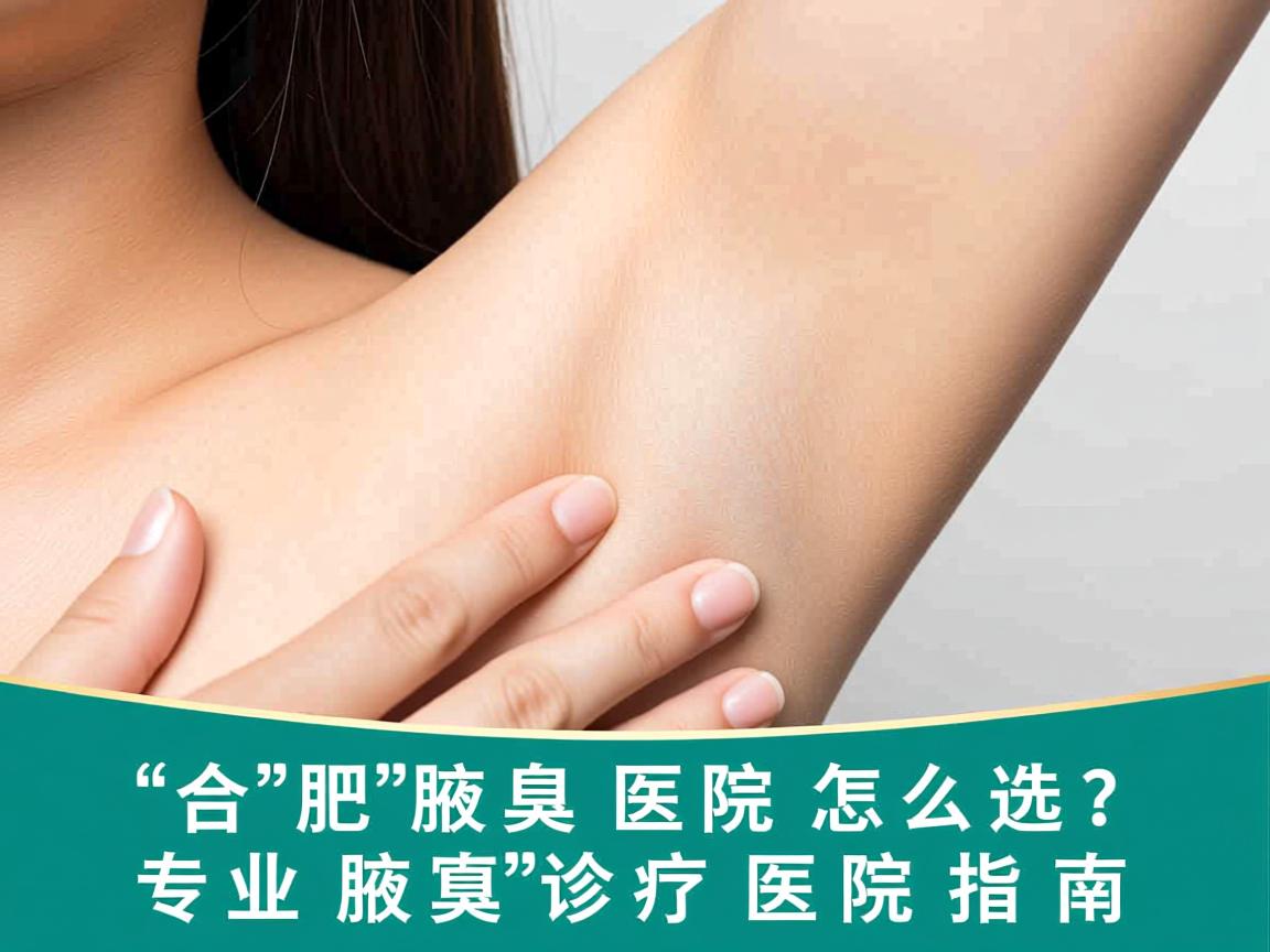 合肥腋臭医院怎么选？专业腋臭诊疗医院指南