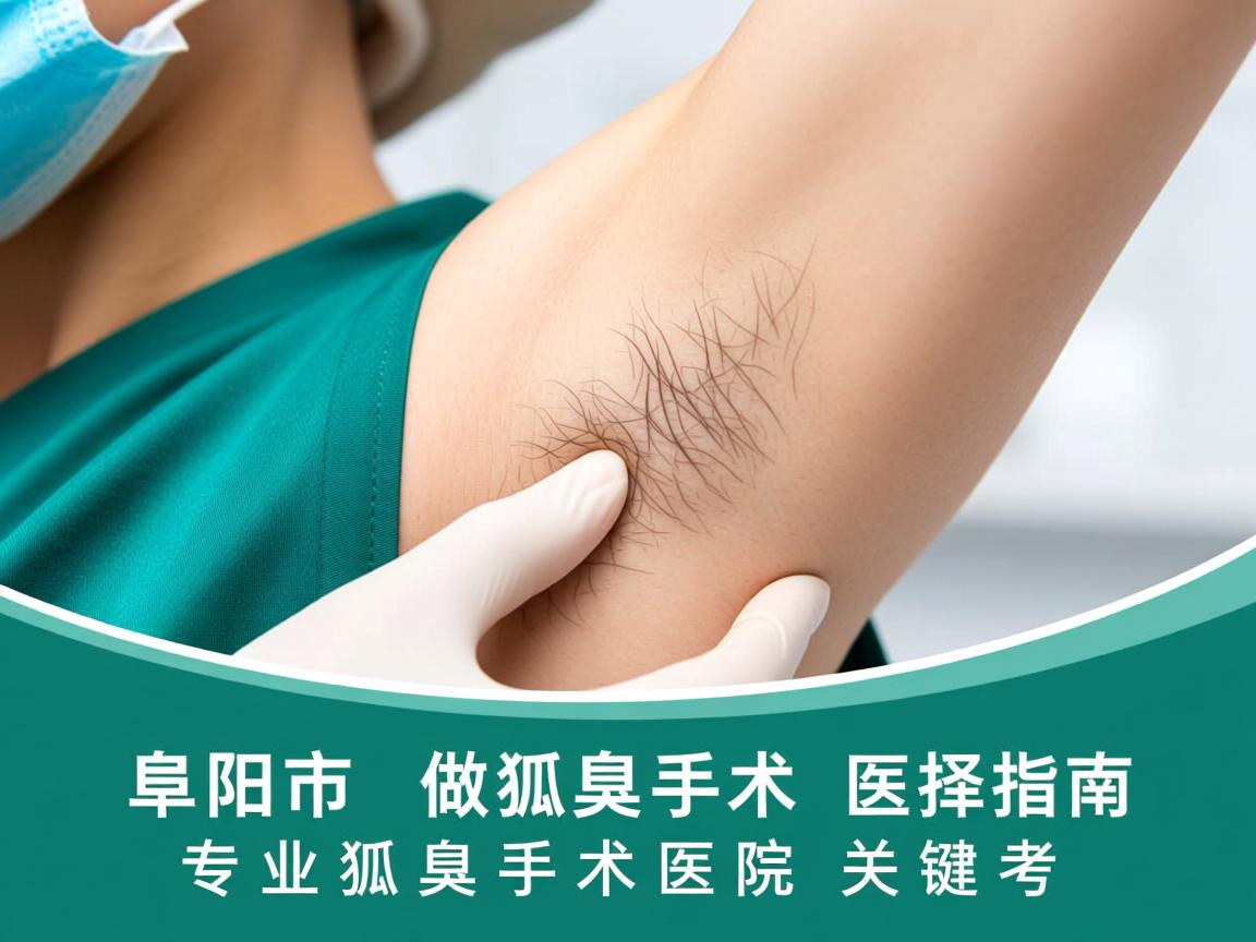 阜阳市做狐臭手术医院选择指南，专业狐臭手术医院的关键考量