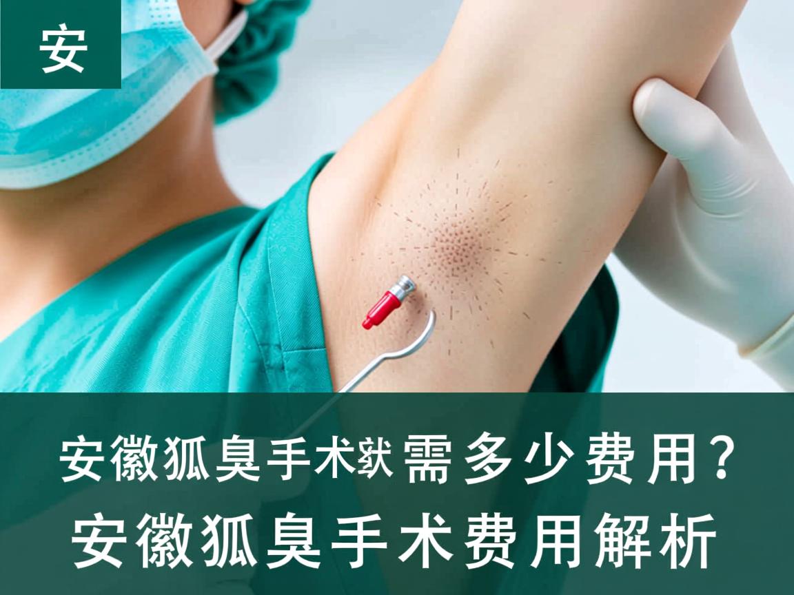 安徽狐臭手术需要多少费用？安徽狐臭手术费用解析