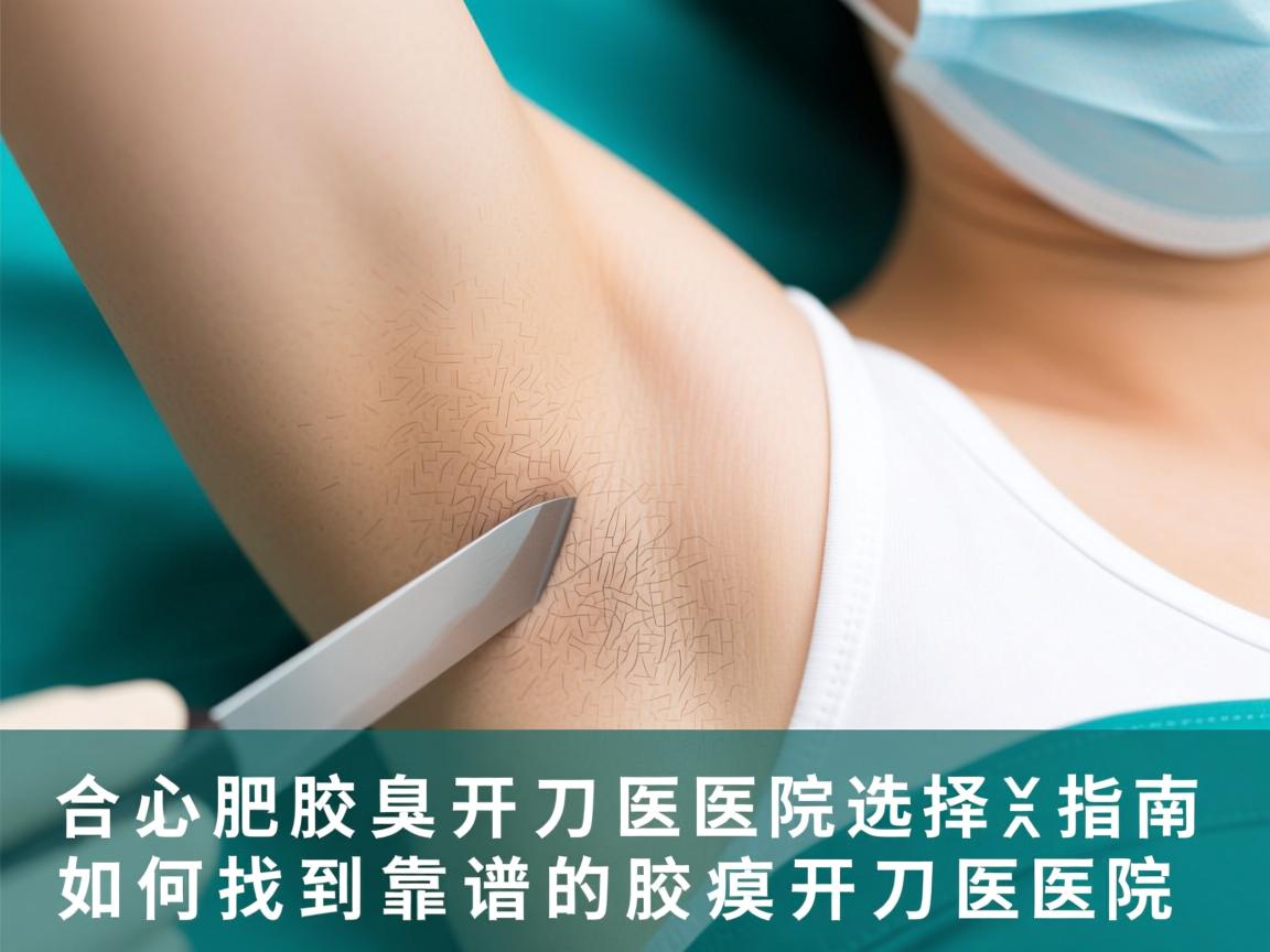合肥腋臭开刀医院选择指南，如何找到靠谱的腋臭开刀医院