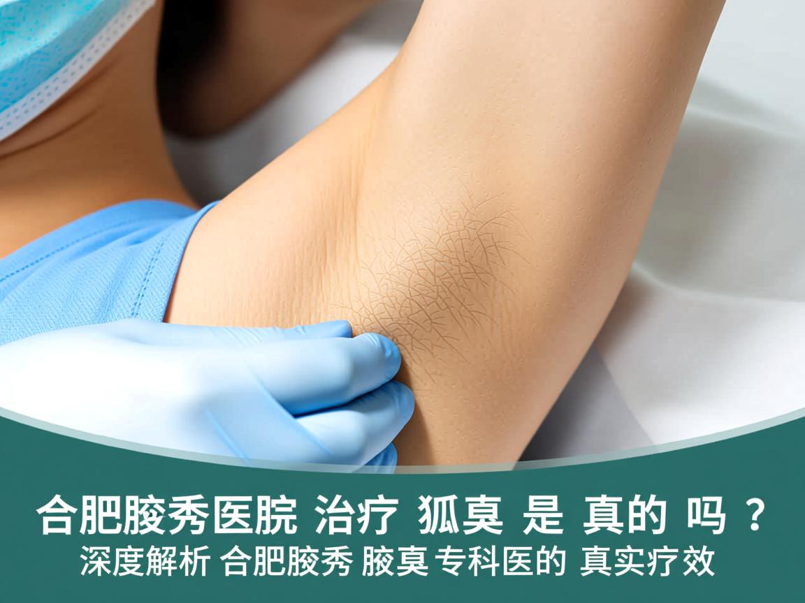 合肥腋秀医院治疗狐臭是真的吗？深度解析合肥腋秀腋臭专科的真实疗效