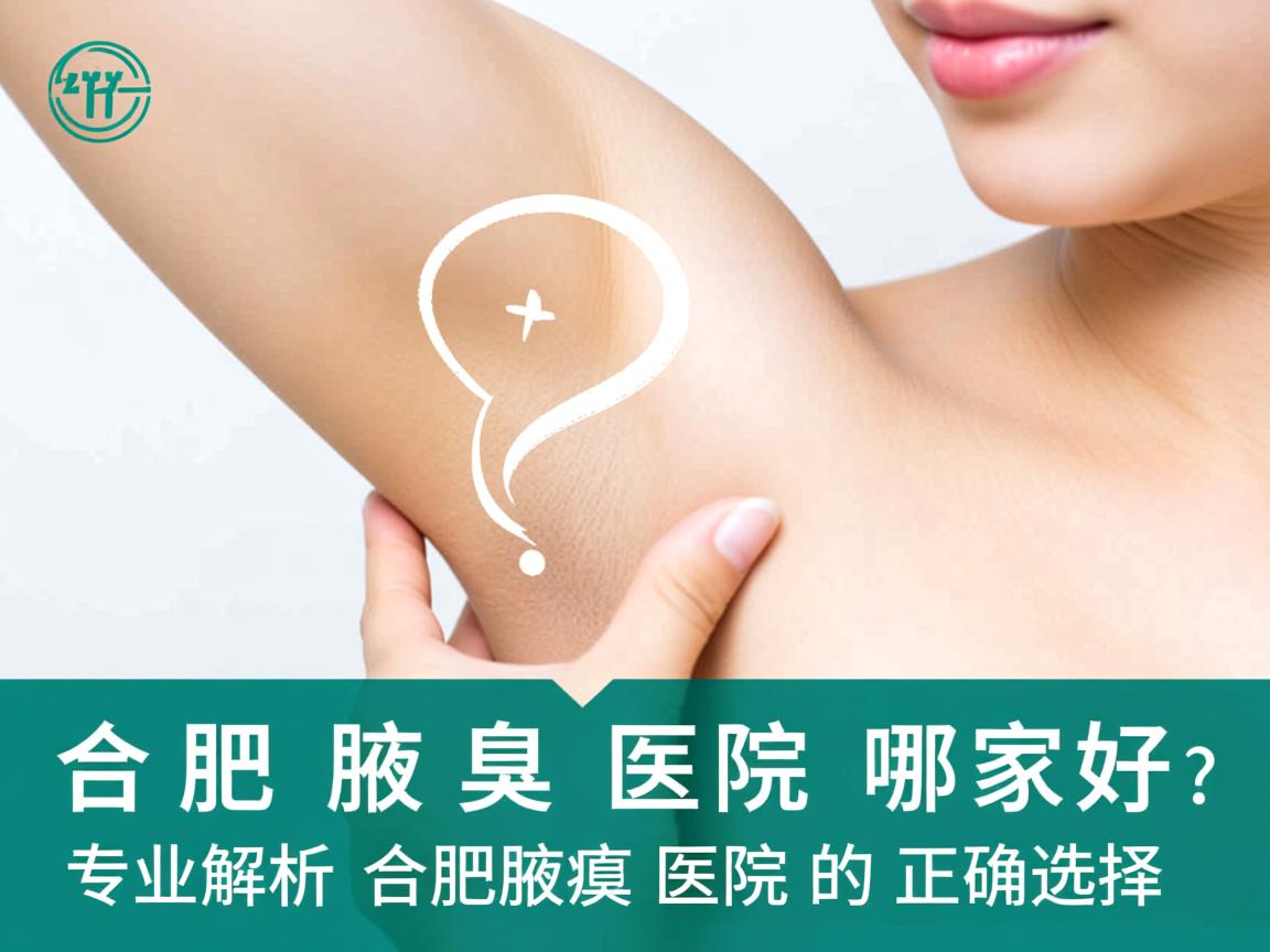合肥腋臭医院哪家好？专业解析合肥腋臭医院的正确选择