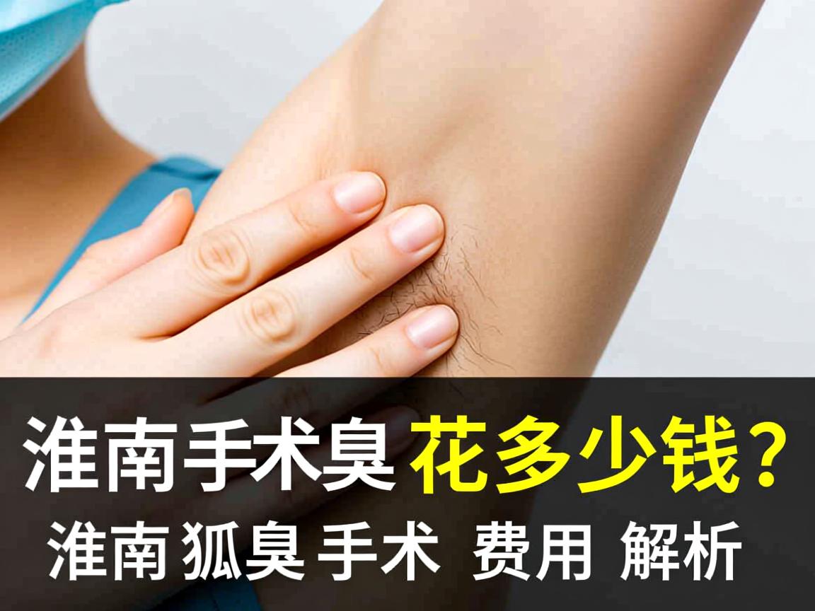 淮南狐臭手术花多少钱？淮南狐臭手术费用解析
